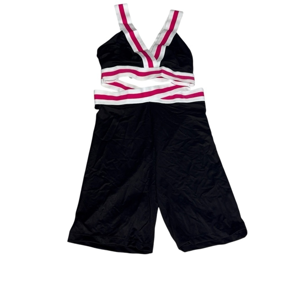 Victoria secret sport romper thick band elastic crisscross bra top size small